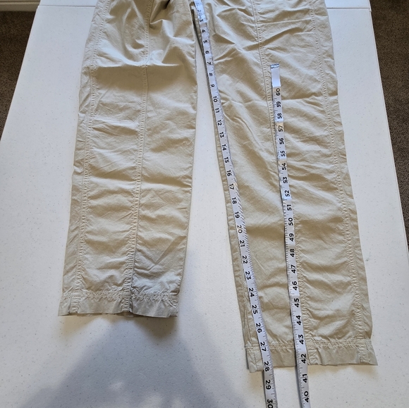 AMO Cotton Straight-leg Pull-On Pant in‎ Pumice Women's Small Lightweight - Picture 5 of 10